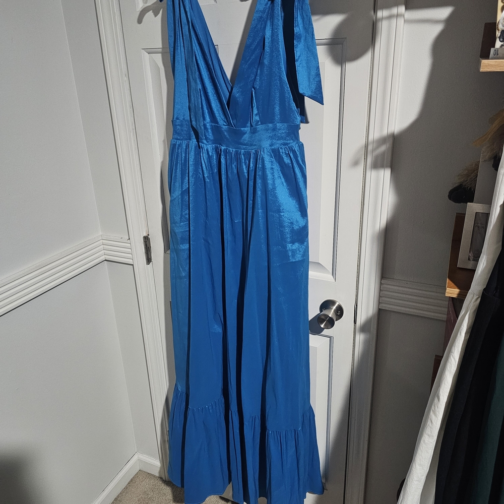 Lulu's Vibrant Blue Maxi Dress
